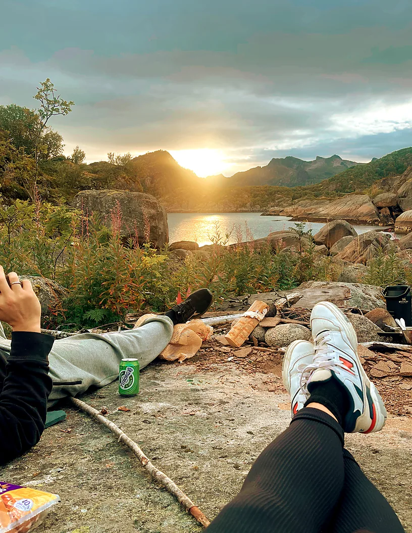 Atardecer en la naturaleza de Lofoten